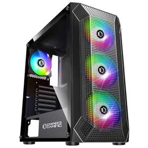 Caja PC Empire Gaming Ruby Torre Mediana ATX, Micro ATX e ITX