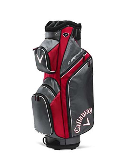 Callaway X Series Bolsa Carrito Golf Hombre, Multicolor (rojo/gris) 