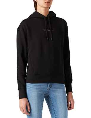 Calvin Klein Jeans J20j217733 Sudadera con Capucha, CK Black, XS para Mujer