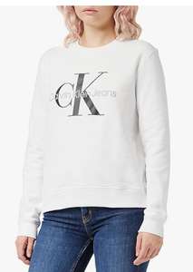 Calvin Klein Jeans Mujer Sudadera Core Monologo sin Capucha (Varias tallas)