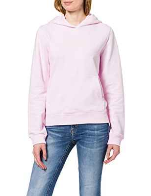 Calvin Klein Jeans Shrunken INSTITUTIONAL Hoodie Suter, Rosa Perlado, XS para Mujer