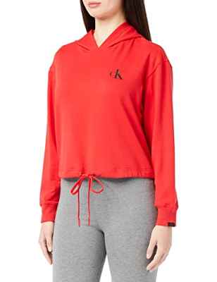 Calvin Klein L/S Hoodie Camisa, Exact, M para Mujer