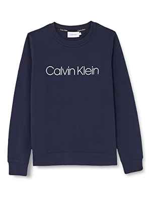 Calvin Klein Sudadera Core Logo LS, Calvin Navy, L Mujer