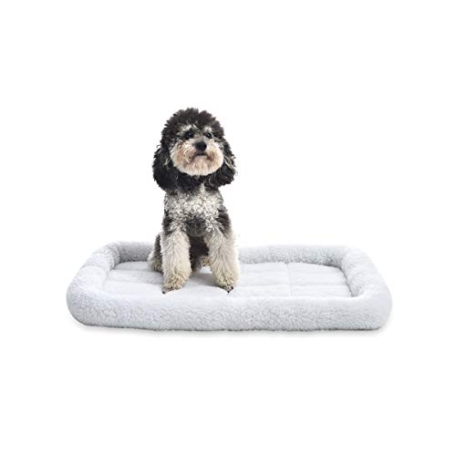 Cama acolchada con rebordes para mascotas: 73,6 x 48,2 cm