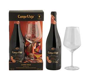 Campo Viejo Vendimia Seleccionada Crianza D.O.Ca Rioja Vino, con Copa de Regalo, 750 ml