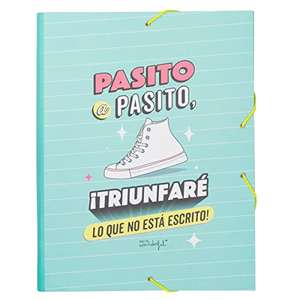 Carpeta separadora - Pasito a pasito, triunfaré lo que no está escrito - Mr. Wonderful, Multicolor