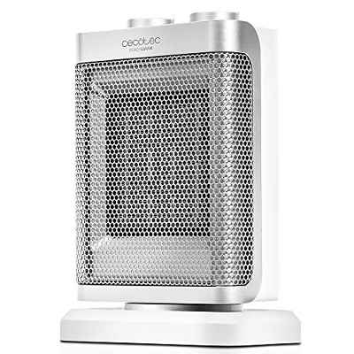 Cecotec Calefactor cerámico con oscilación 1500 W, 3 modos, termostato regulable, sensor antivuelco, protección sobrecalentamiento. Ready Warm 6150 Ceramic Rotate Style