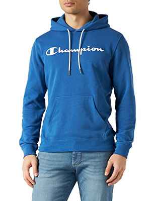 Champion American Classics Big Logo, Sudadera con capucha, para Hombre, Azul Cobalto, L