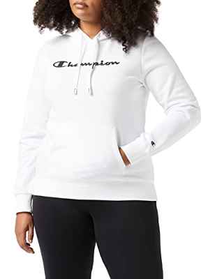 Champion American Classics Big Logo, Sudadera con capucha, para Mujer, Color Blanco., XL