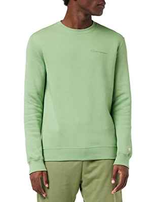 Champion American Classics Small Script Logo Crewneck Sudadera, Verde (Pastel), M para Hombre