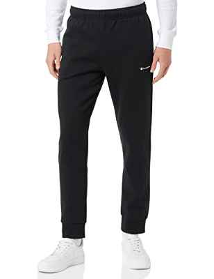 Champion Authentic Pants Small Script Logo Pantalones Deportivos, Negro, XL para Hombre