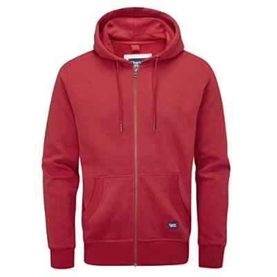 Charles Wilson Sudadera con Cremallera Completa con Capucha Peso Intermedio (M, Red (0822))