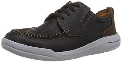 Clarks Driftway Low, Sneaker Hombre, Piel Negra, 40 EU