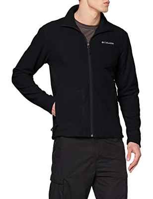 Columbia Fast Trek Light Full Zip Fleece Forro Polar con Cremallera, Aislamiento térmico sintético Hi-Loft, Hombre, Black, M