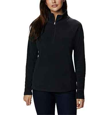 Columbia Glacial IV 1/2 Zip Forro Polar con Media Cremallera, Mujer, Black, XS