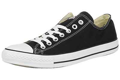 Converse All Star Ox Canvas Zapatillas Negras-UK 9.5