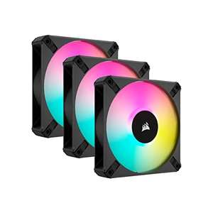 Corsair iCUE AF120 RGB ELITE de 120 mm Kit de Tres Ventiladores PWM -