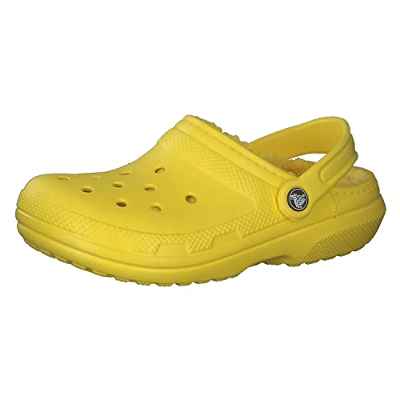 Crocs Classic Lined Clog, Zuecos Unisex Adulto, Lemon/Lemon, 41/42 EU