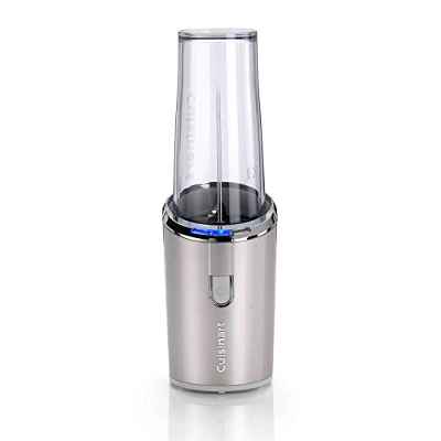 Cuisinart RPB100E Batidora de vaso Inalámbrica, Licuadora, Batidora personal, Batidora para smoothies Portátil, Batería de Litio - Carga USB, Cuchillas de Acero inox, Vaso 450ml sin BPA con tapa