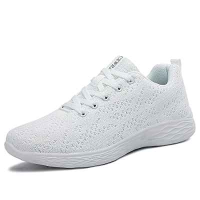 CXWRZB Mujer Hombre Gimnasia Ligero Sneakers Zapatillas de Deportivos de Running para Blanco C 40 EU