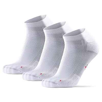 DANISH ENDURANCE Long Distance Low-Cut Running Socks for Men & Women (Blanco, 39-42)