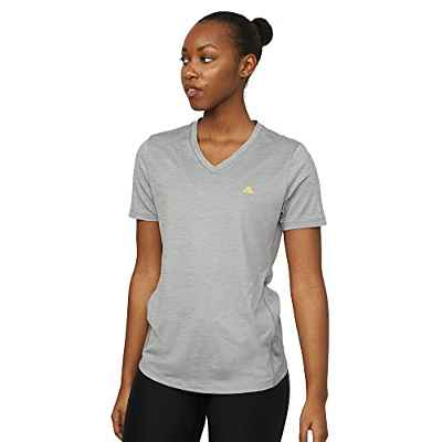 DANISH ENDURANCE Women Workout T-Shirt, Breathable Fitness Top (Gris Melange, S)
