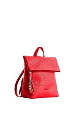 Desigual Back RAPSODIA NERANO 2, Mochila Mediana para Mujer, Rojo, Talla única