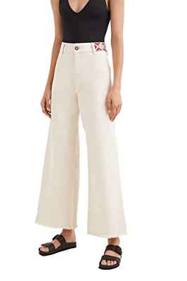 Desigual Denim_Awesome Jeans, Blanco, 44 para Mujer