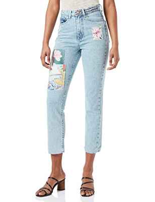 Desigual Denim_LOS AN Jeans, Azul, 38 para Mujer