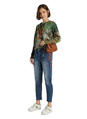 Desigual Denim_luisia Jeans, Azul, 46 para Mujer