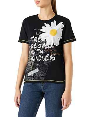 Desigual TS_Daisy Camiseta, Black, XS De Las Mujeres