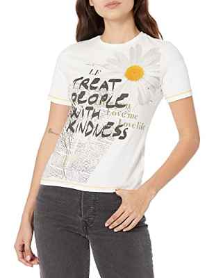 Desigual TS_Daisy Camiseta, White, XL De Las Mujeres