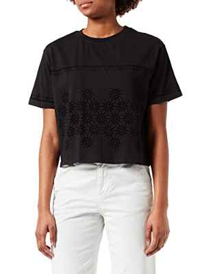 Desigual TS_Padel Camiseta, Black, M para Mujer