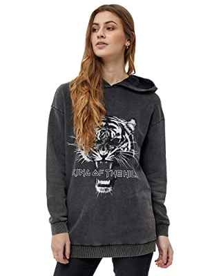 Desires Gennie Sweat Hoodie, Sudadera con capucha para Mujer, Negro (9000 BLACK), L