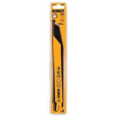 DEWALT DT2353-QZ - Hoja de sierra sable bi-metal, longitud: 203mm, paso de diente: 1.8mm, para cortes rápidos en metal y metales no ferrosos,chapa metálica,tuberías y perfiles entre 3 y 8mm de espesor