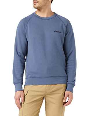 Dockers ICON CREWNECK SWEATSHIRT, Sudadera para Hombre, Azul (Vintage Indigo Graphic), S