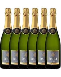 DUET Vino Espumoso Blanco Brut - 6 botellas x 750ml (también al mismo precio el rosado semi seco)