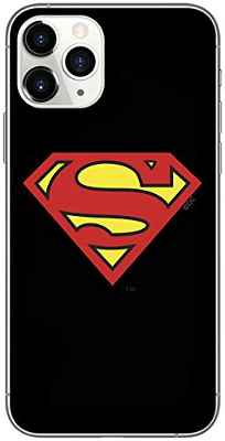 ERT Original y con Licencia Oficial DC Superman Funda de teléfono móvil para iPhone 11 Pro Adaptación óptima a la Forma del Smartphone, Funda Protectora de Silicona