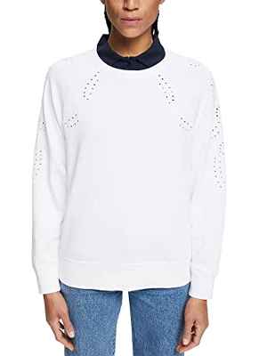 Esprit 042EE1J301 Sudadera, 100/WHITE, XS para Mujer