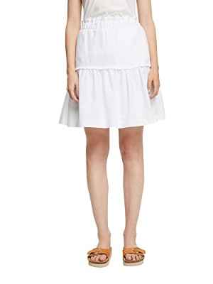 Esprit 062ee1d305 Falda, 100/White, 60 para Mujer