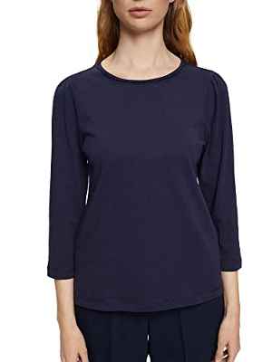 Esprit Mujer 072ee1k319 Camiseta, 400/azul marino., M