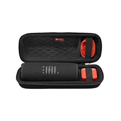 Estuche rígido para JBL Flip 5 Altavoz Bluetooth Portátil XANAD Duro Viajar Fundas Caso Cubierta Bolsa de Viaje (Negro)