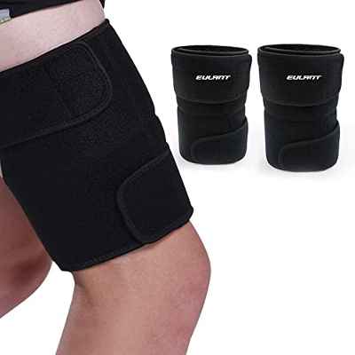 EULANT Musleras Compresion Hombre, Soporte de Compresión para Muslo ,Neopreno Soporte para Muslo,Adjustable Vendaje del Muslo,Manga de Muslo,Thigh Support Leg Sleeve for Sports