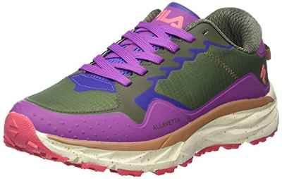 Fila ALLAVETTA wmn, Zapatillas para Correr Mujer, Wild Aster-Loden Green, 42 EU