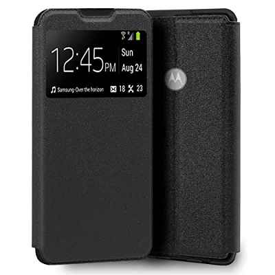 Funda Cool Flip Cover para Motorola Moto E20 / E40 Liso Negro