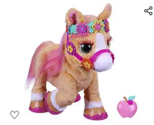 FurReal - Canela, mi Poni con Estilo - Mascota electrónica de 35 cm - Más de 80 Sonidos y reacciones - 26 Accesorios