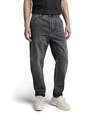 G-STAR RAW, hombres Jeans Grip 3D Relaxed Tapered, Gris (worn in tin C526-C943), 34W / 34L