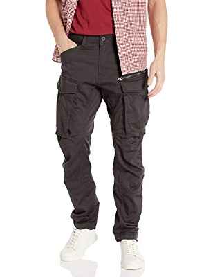 G-STAR RAW, hombres Pantalones Rovic Zip 3D Straight Tapered Pant, Gris (raven 5126-976), 34W / 32L