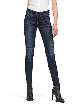 G-STAR RAW Jeans Lynn Mid Waist Skinny para Mujer, Azul (faded blue 5245-A889), 24W / 32L