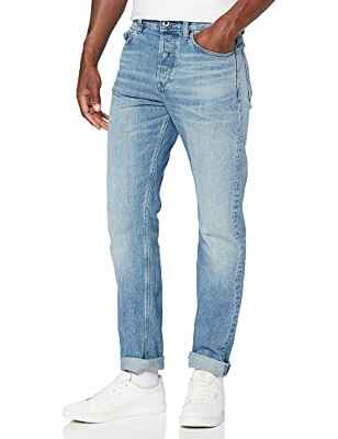 G-STAR RAW Jeans Triple A Straight para Hombre, Azul (faded tide C779-C460), 27W / 30L